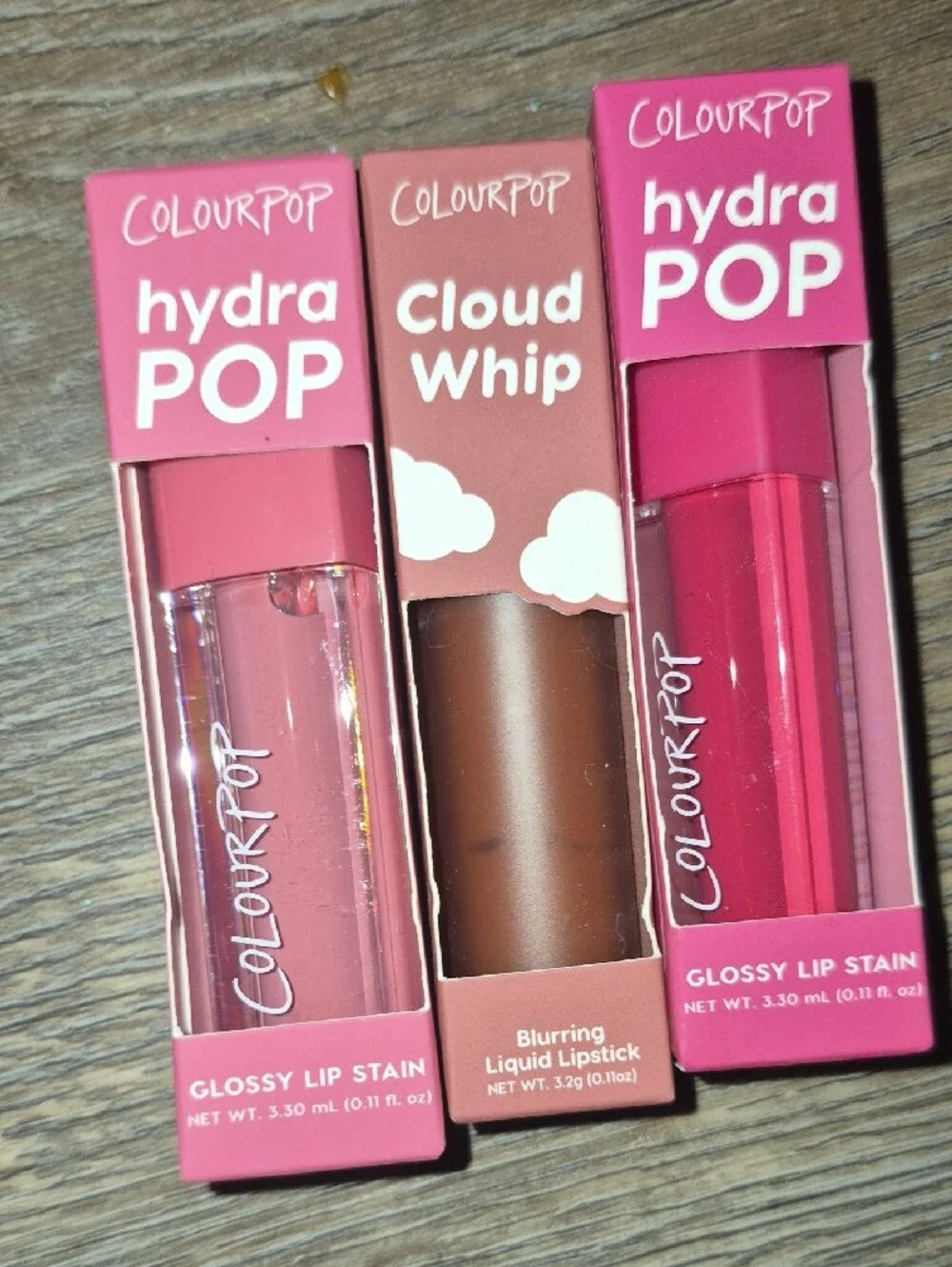 ColourPop Hydra Pop & Cloud Whip Lip Set — Pink and Brown Tones